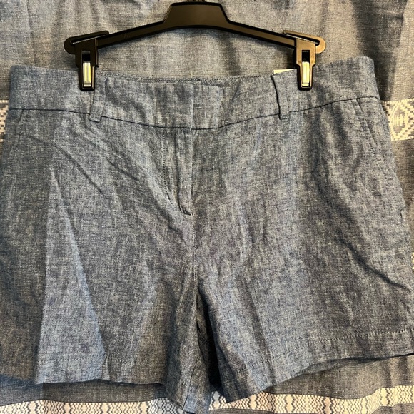 Loft 4” Shorts Blue Size 10 NWT - Picture 2 of 3